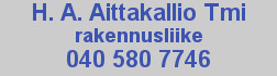 Tmi H.A. Aittakallio logo